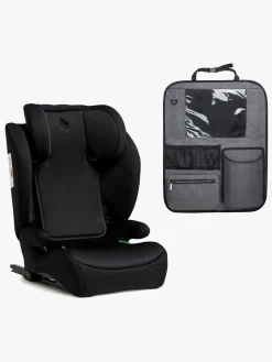 Autostolspakker|Beemoo Ride i-Size Autostol ISOFIX inkl. Deluxe Sædebeskytter med Opbevaring, Black Stone