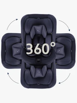Autostole 9-36 Kg|Beemoo Rotate i-Size Autostol, Anthracite Blå