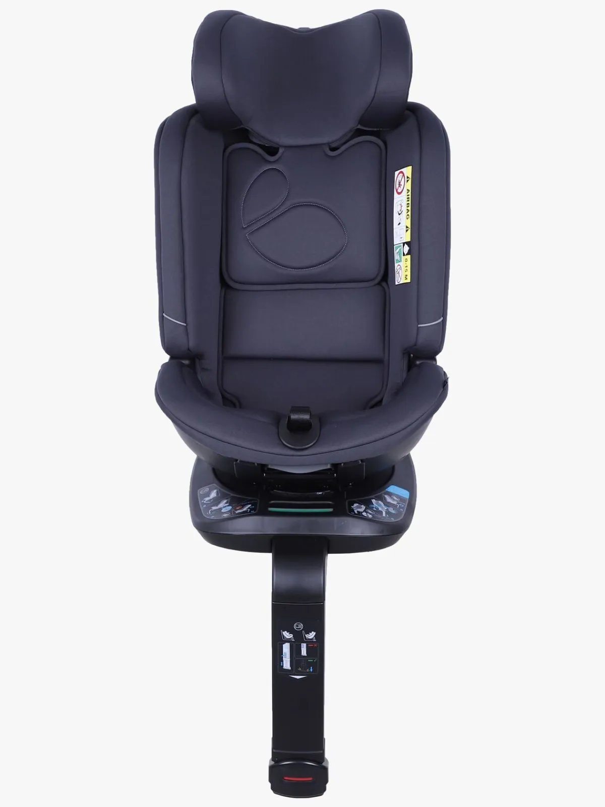 Autostole 9-36 Kg|Beemoo Rotate i-Size Autostol, Anthracite Blå