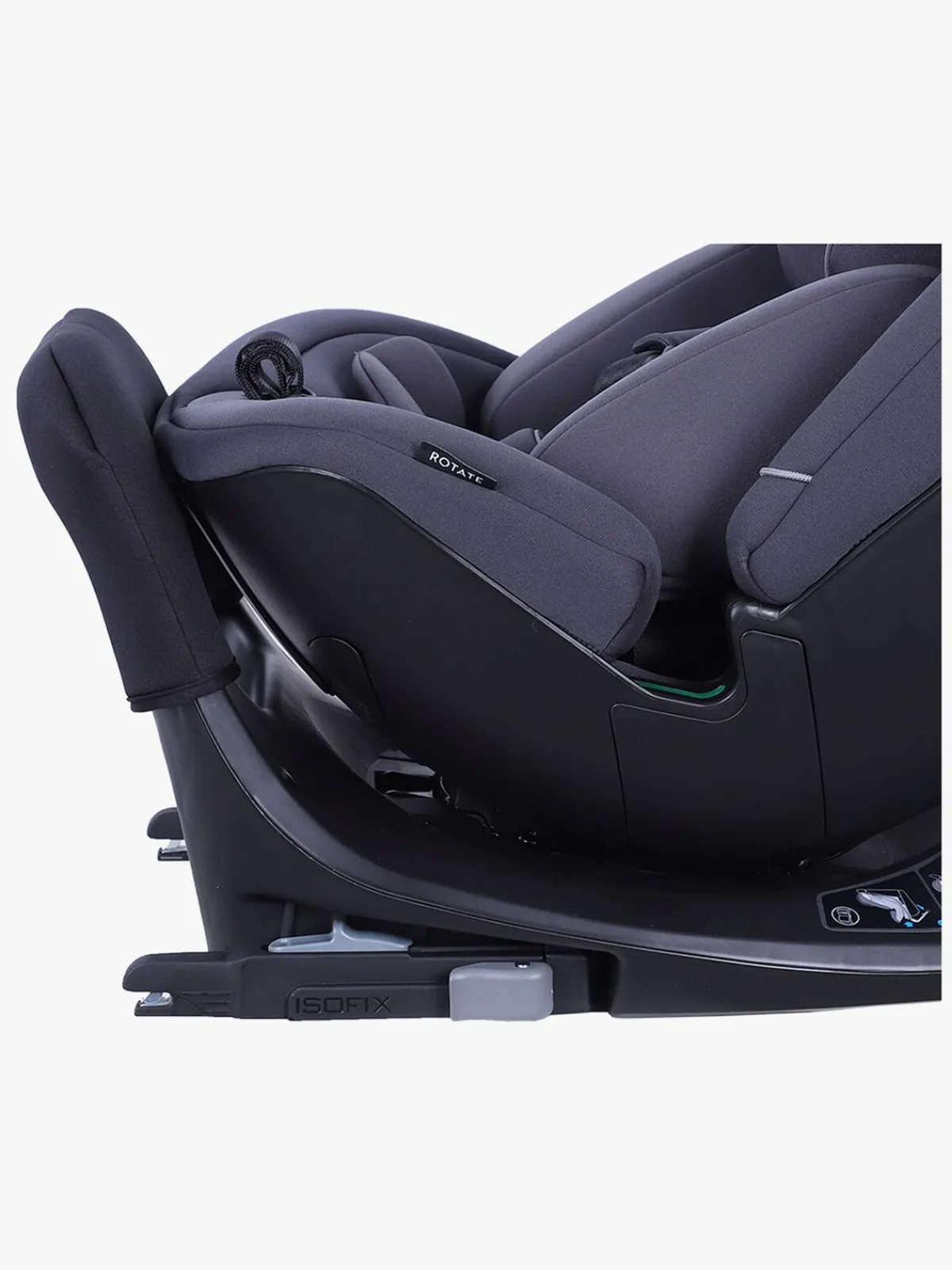 Autostole 9-36 Kg|Beemoo Rotate i-Size Autostol, Anthracite Blå