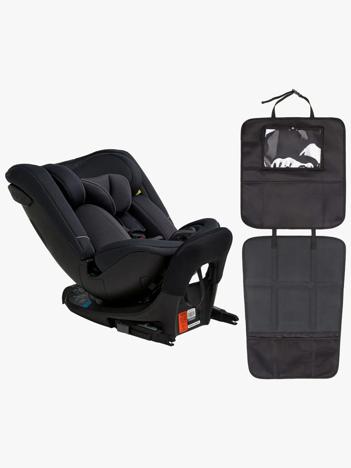 Beemoo Rotate i-Size Vendbar Autostol inkl. 3-i-1 Sædebeskytter, Anthracite