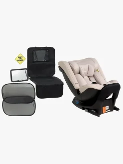 Autostolspakker|Beemoo Rotate i-Size Autostol inkl. Tilbehørspakke til Autostol, Oat