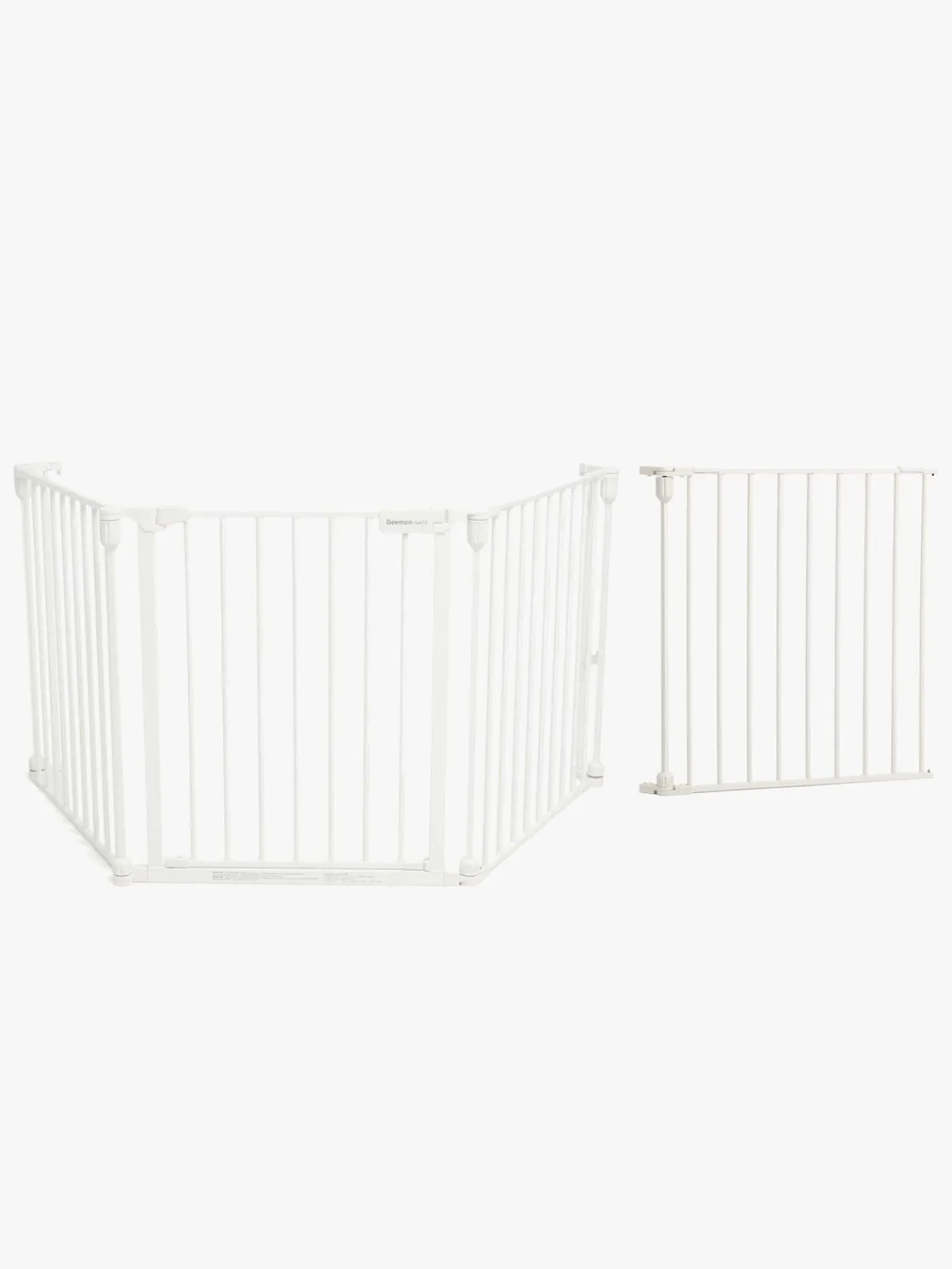 Beemoo Sikkerhed-SAFE Protect Skruegitter/rumdeler 3 Sektioner inkl. Forlængerdel 60 cm, White
