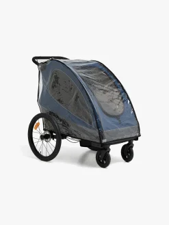 Aktivitetsvogne|Beemoo Sporty Trail Cykelanhænger inkl. Regnslag & Løbesæt, Asphalt
