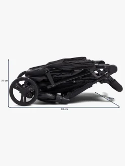 Søskendevogne|Tvillingevogne|Beemoo Twin Shopper Søskende- & Tvillingevogn, Black Mélange Grå/Sort