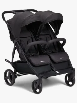 Søskendevogne|Tvillingevogne|Beemoo Twin Shopper Søskende- & Tvillingevogn, Black Mélange Grå/Sort
