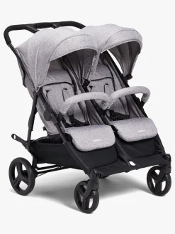 Tvillingevogne|Søskendevogne|Beemoo Twin Shopper Søskende- & Tvillingevogn, Grey Mélange Grå