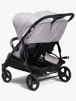 Tvillingevogne|Søskendevogne|Beemoo Twin Shopper Søskende- & Tvillingevogn, Grey Mélange Grå