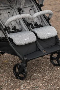Tvillingevogne|Søskendevogne|Beemoo Twin Shopper Søskende- & Tvillingevogn, Grey Mélange Grå