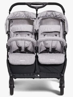 Tvillingevogne|Søskendevogne|Beemoo Twin Shopper Søskende- & Tvillingevogn, Grey Mélange Grå