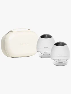 Beemoo Amning- CARE Wearable LED Elektrisk Brystpumper Dobbelt inkl. Opbevaringstaske