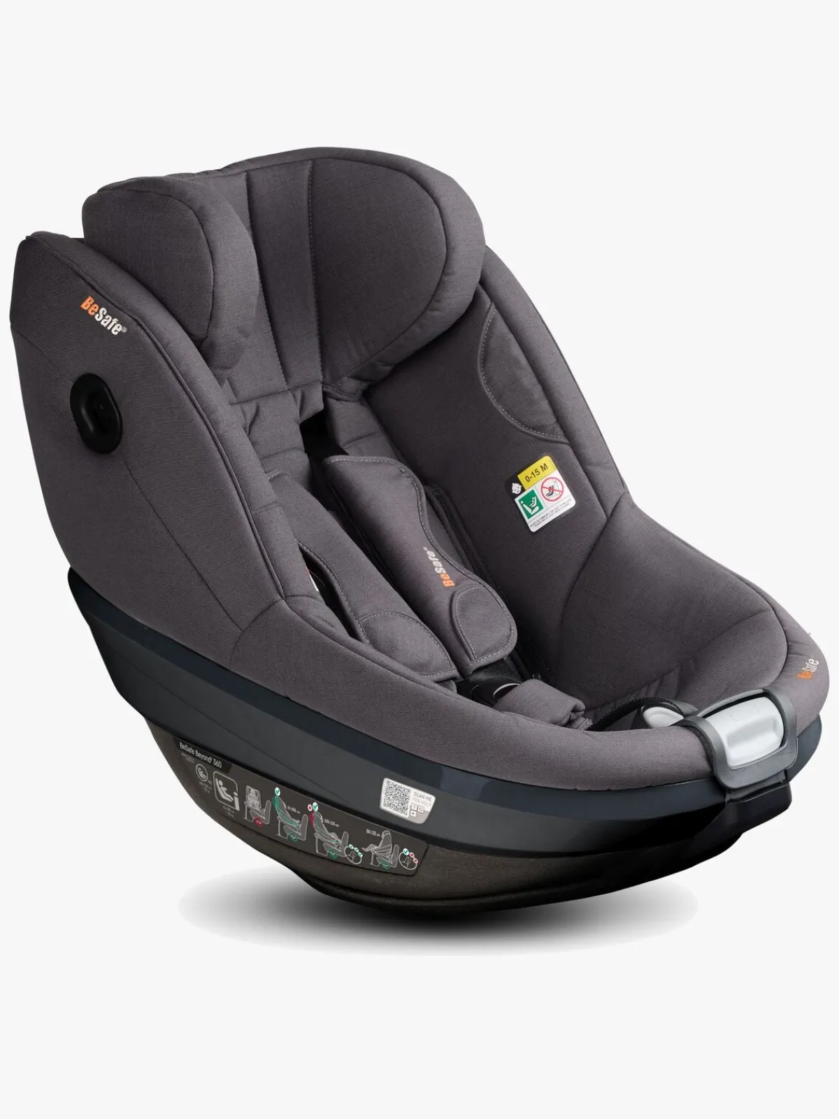 Autostole 9-36 Kg|BeSafe Beyond 2 360 Autostol, Dark Grey Mélange