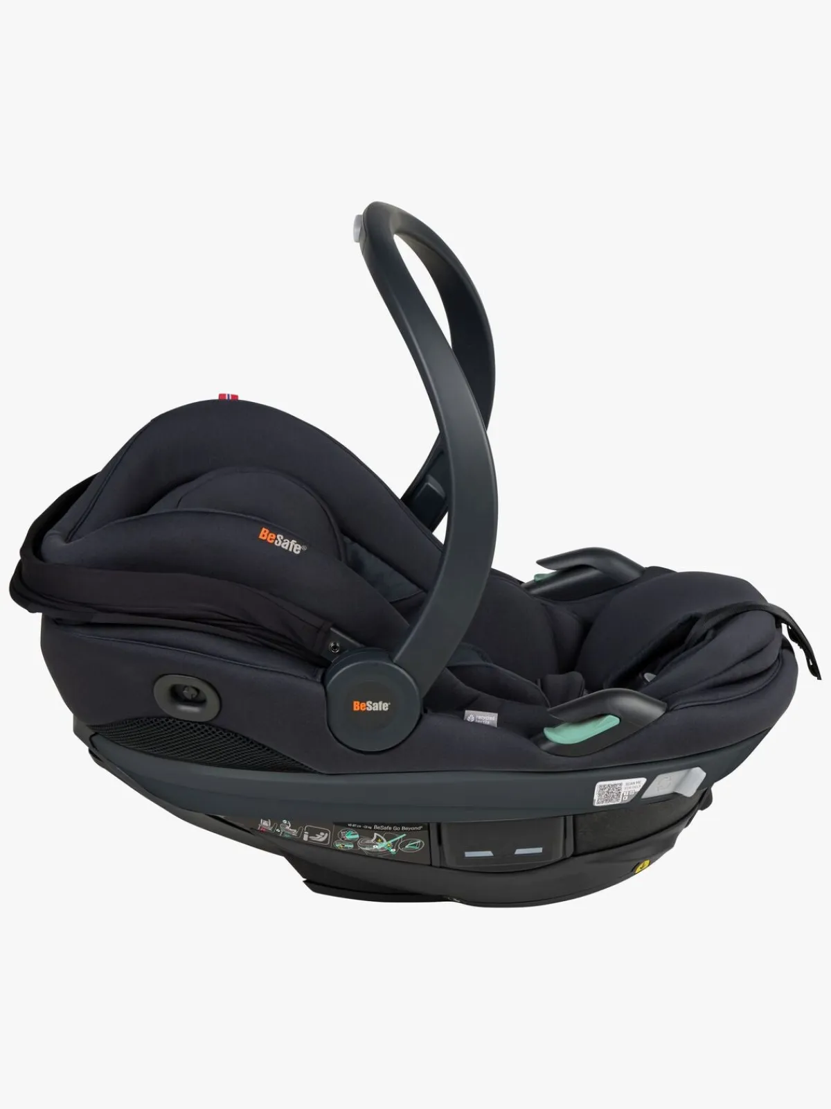 BeSafe Autostole 0-13 Kg-Go Beyond 2 Autostol Baby, Black Soft Breeze