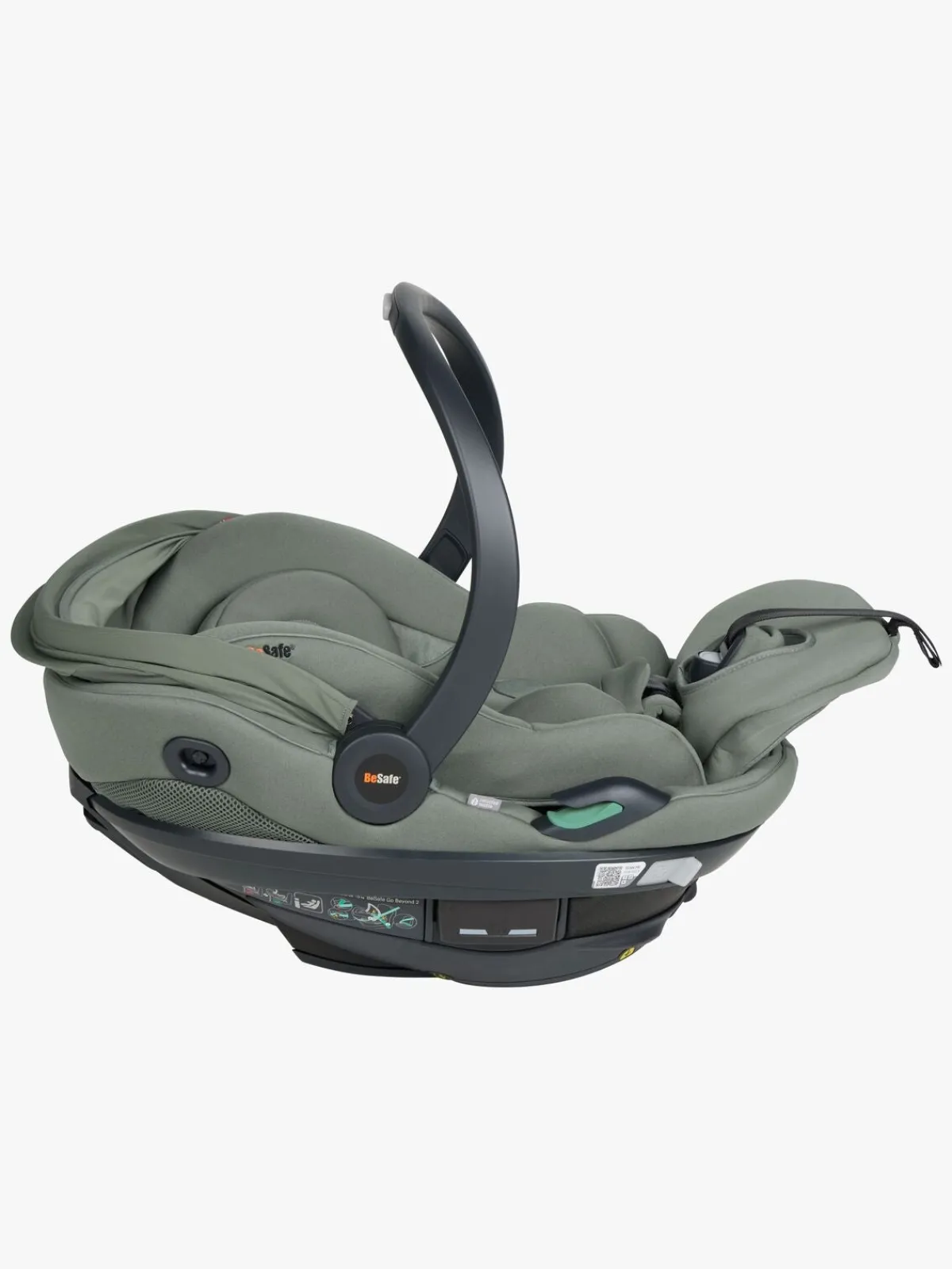 BeSafe Autostole 0-13 Kg-Go Beyond 2 Autostol Baby, Meadow Green Soft Breeze