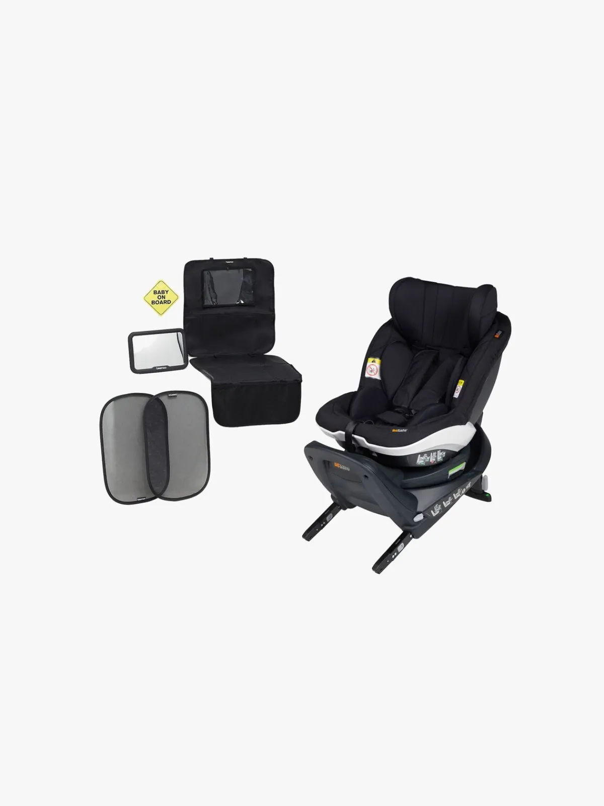 Autostolspakker|BeSafe iZi Twist i-Size Autostol Inkl. Tilbehørspakke, Fresh Black Cab