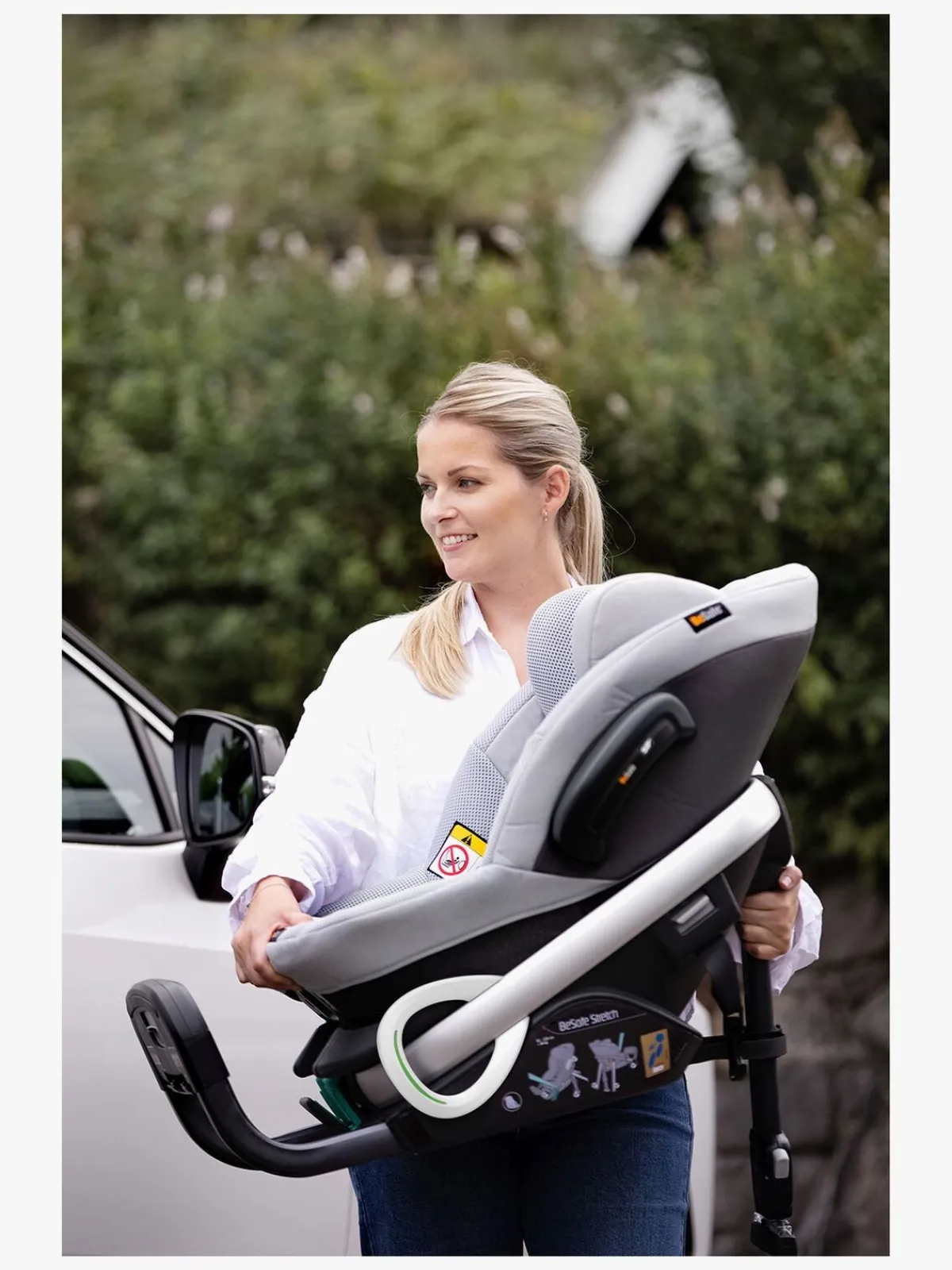 BeSafe Autostole 9-36 Kg-Stretch Autostol, Sea Green Mélange