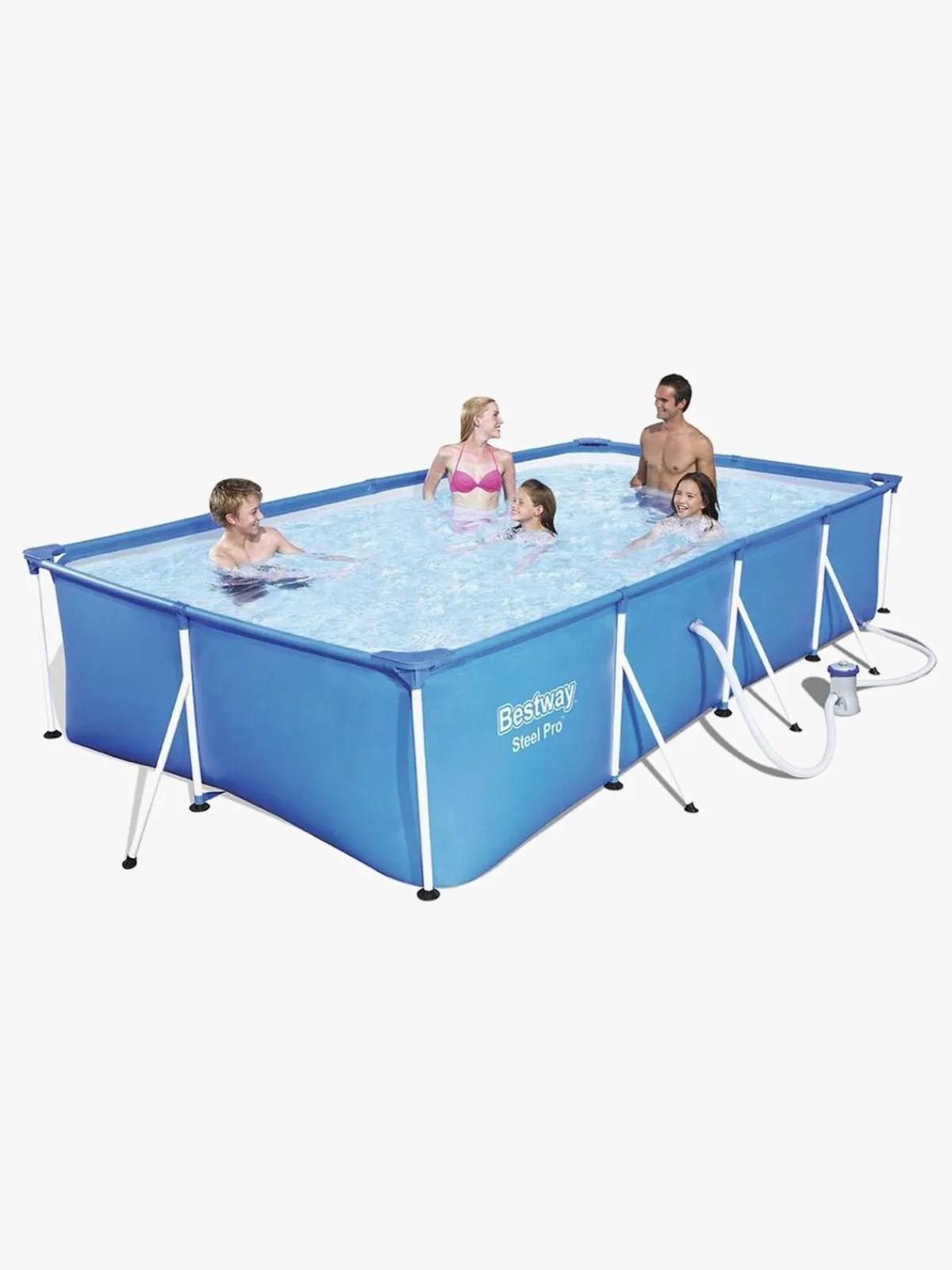 Bestway Steel Pro Pool 400x211x81 cm, Blå