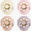 BIBS Boheme Sut 4-pak Latex Str. 2, Ivory/Blush/Blossom/Dusky Lilac
