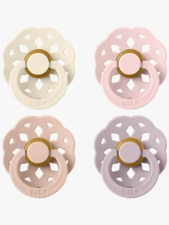 BIBS Boheme Sut 4-pak Latex Str. 2, Ivory/Blush/Blossom/Dusky Lilac