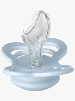 BIBS Couture Sut 2-pak Latex Str 1, Iron/Baby Blue