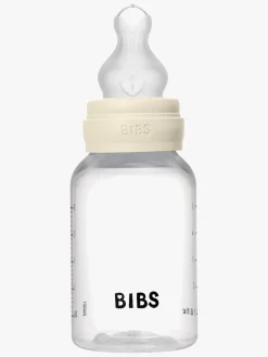 BIBS Grow and Flow Sutteflaske Sæt Silicone 150/270 ml, Ivory