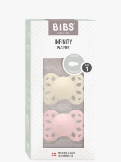 BIBS Sutter & Suttesnore-Infinity Sut 2-pak Str. 1 Symmetrical, Ivory/Blossom