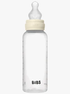 BIBS Medium Flow Sutteflaske Silicone 2-pak 270 ml, Ivory