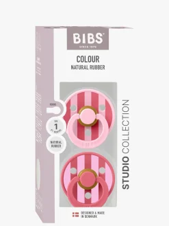 BIBS Studio Colour Block Sut 2-pak Latex Str. 1, Baby Pink Coral Mix