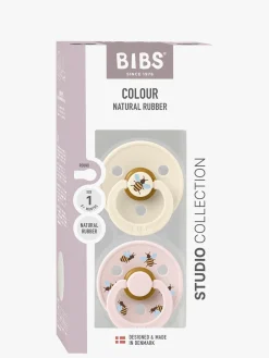 BIBS Studio Colour Bumblebee Sut 2-pak Latex Str. 1, Ivory