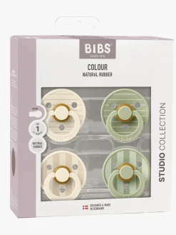 BIBS Sutter & Suttesnore-Studio Colour Sut 4-pak Latex Str. 1, Pin Ivory Vanilla/Pin Sage