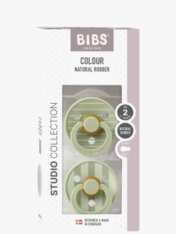 BIBS Sutter & Suttesnore-Studio Colour Sut 2-Pak Latex Str. 2 Rund, Pin/Sage Mix