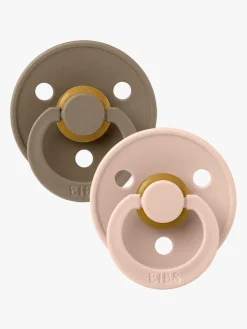 BIBS Sutter & Suttesnore-Sut Colour 2-pak Latex Størrelse 1, Dark Oak/Blush