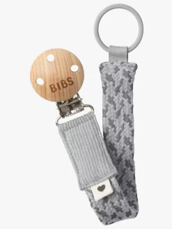BIBS Suttesnor Pacifier Braid, Cloud/Iron
