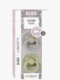 BIBS Sutter & Suttesnore-x Liberty Colour Sut 2-Pak Latex Str. 2 Rund, Capel/Sage Mix