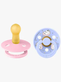 BIBS Sutter & Suttesnore-x Moomin Colour Dreaming Sut 2-pak Latex Str. 2, Baby Pink