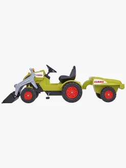 Pedal- & Gåbiler|BIG Pedaltraktor m. Trailer Claas Celtis
