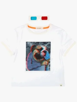 Børn BillyBandit T-Shirt & 3D-Briller, White