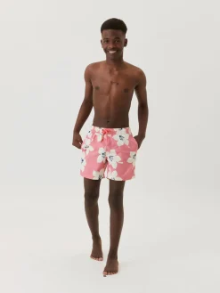 Børn BjornBorg Björn Borg Kenny Badeshorts, Bb Graphic Floral Sunkist Coral