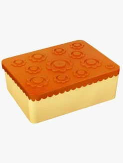 Spisetid|Blafre Madkasse 3 rum Blomst Orange/Gul