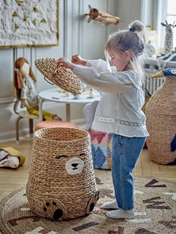 Børn Bloomingville Timone Opbevaringskurv med Låg, Natur