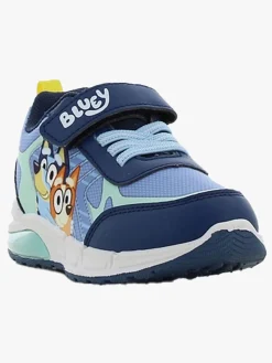 Børn Bluey Blinkende Sneakers, Dark Blue/Blue