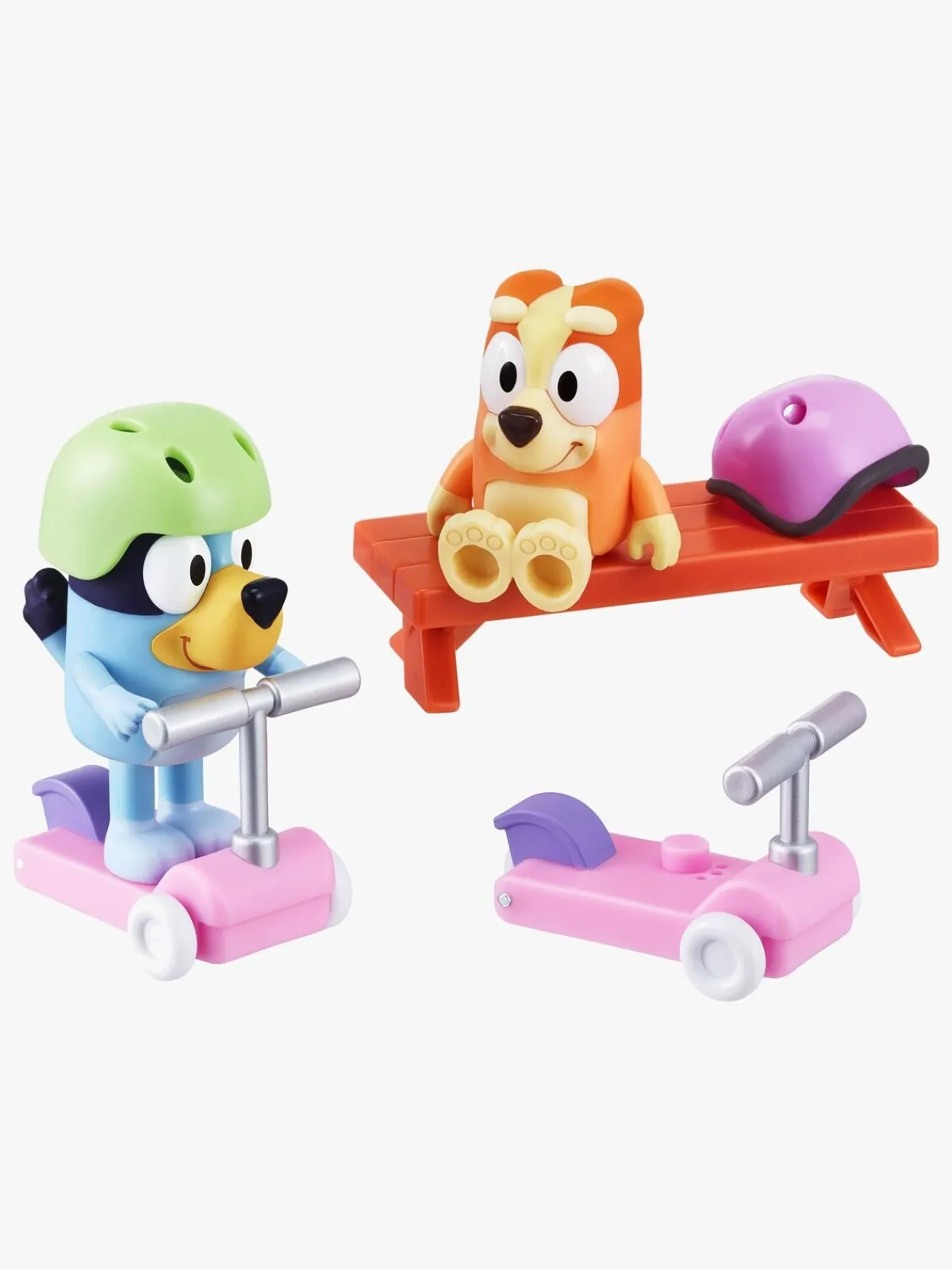 Bluey Legetøjsfigurer-Figursæt & Bingo med Løbehjul