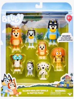 Legetøjsfigurer|Bluey Figursæt Familie & Venner 8-pak