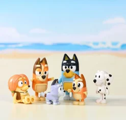 Legetøjsfigurer|Bluey Figursæt Familie & Venner 8-pak