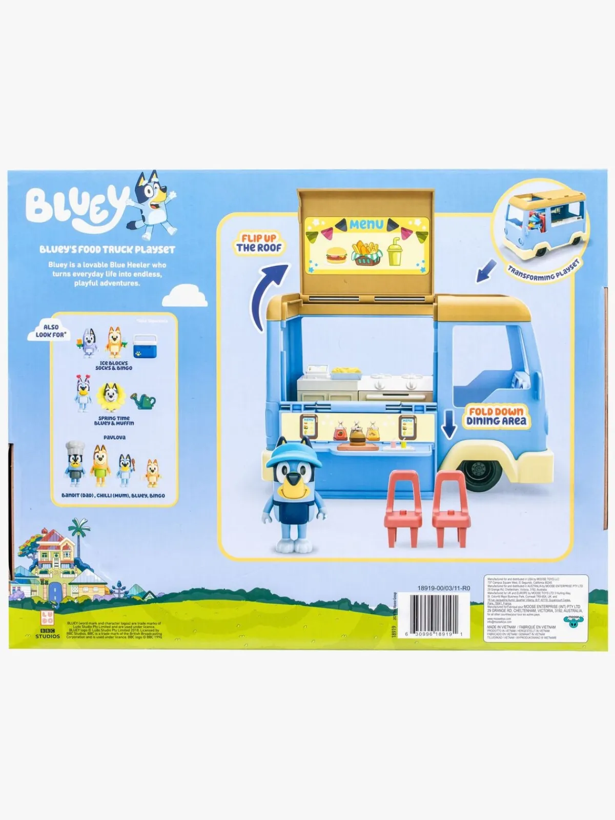 Legetøjsfigurer|Bluey Legesæt Food Truck