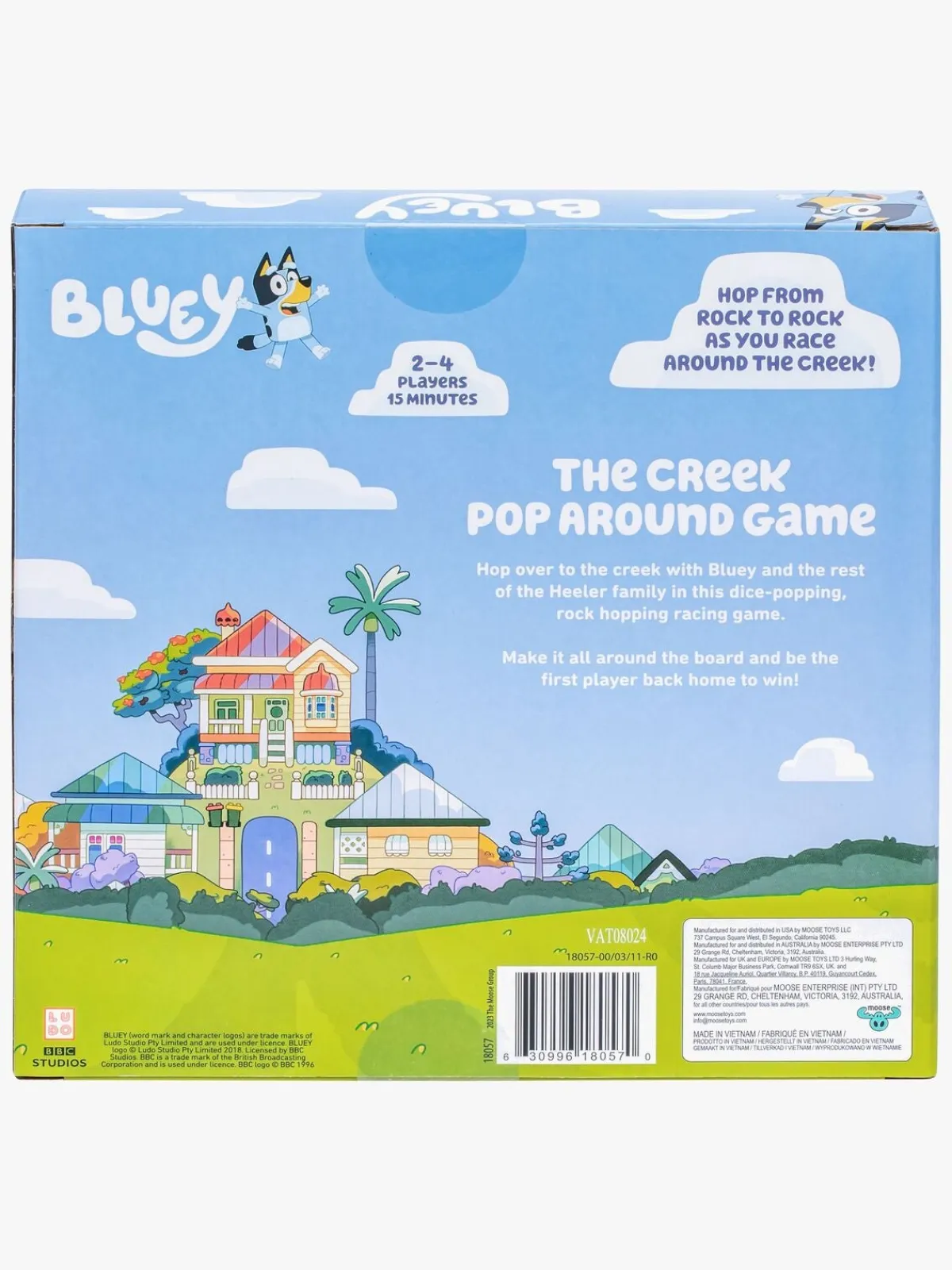 Bluey Spil & Puslespil-The Creek Pop Around Børnespil