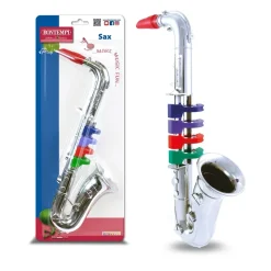 Musikinstrumenter|Bontempi Sølvfarvet Saxofon
