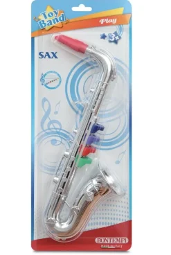 Musikinstrumenter|Bontempi Sølvfarvet Saxofon