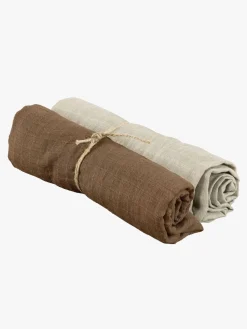 Børn Borgans Interiør-Borganäs Stofble 70x70 2-pak, Taupe