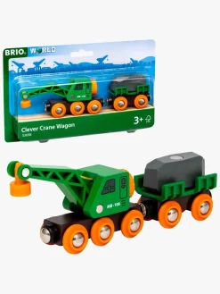 Togbaner & Legeborde|Brio 33698 Togvogn med kran
